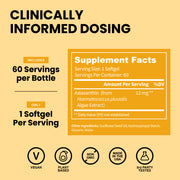 Aura Astaxanthin 12mg Softgels